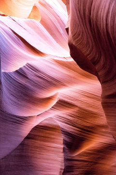 Red rocks in Antelope canyons, Arizona	