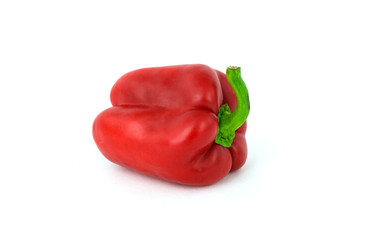 Red peppers on a white background