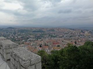 Fototapeta na wymiar Campobasso – Panorama dalla terrazza del Castello Monforte