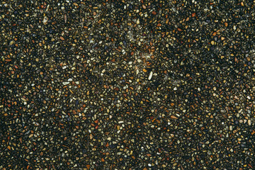 Wet or water on concrete stone or pebble sand floor or ground.