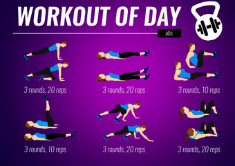 Workout of day - fitness motivation