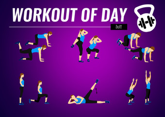 Obraz premium Workout of day - fitness motivation