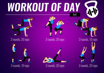 Workout of day - fitness motivation