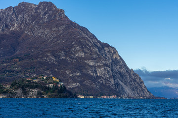 Fototapeta premium Town of Lecco, Italy in December time