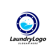 Laundry Logo Template Design Vector, Cleaning Service Logo Concept, Emblem, Concept Design, Creative Symbol, Icon
