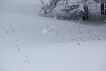  winter in the mountains. snow on top of the mountains. freeride. extreme sports mountains