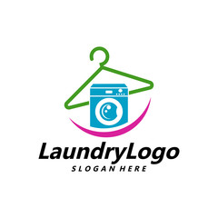 Laundry Logo Template Design Vector, Cleaning Service Logo Concept, Emblem, Concept Design, Creative Symbol, Icon