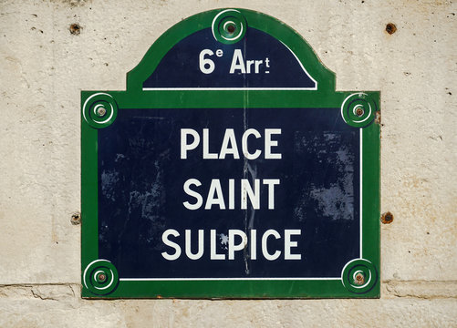 Street Sign In Paris, France, Indicating 