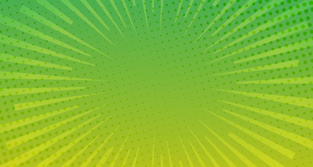 Green halftone comic background