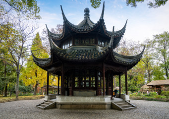 Naklejka premium Suzhou Gardens，Humble Administrator's Garden in Suzhou，china