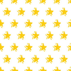 Yellow stars pattern vector
