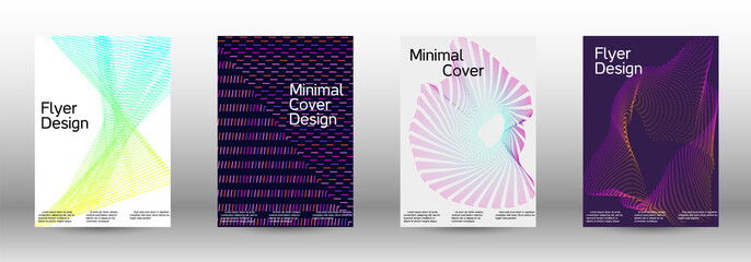 Cover design template set 