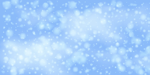 Snowflakes, snowfall.