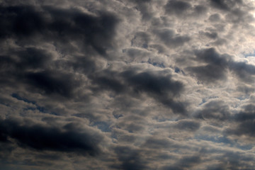 dramatic sky with clouds