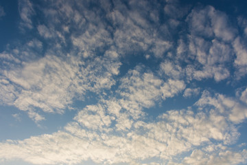 blue sky with white clouds