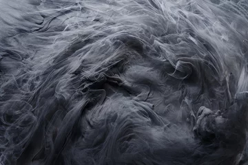 Papier peint Fumée Abstrait de l& 39 espace extra-atmosphérique, matière noire. Nuages d& 39 orage dans le ciel. Toile de fond de fumée tourbillonnante mystique