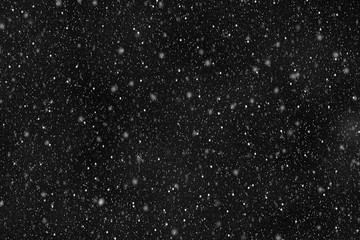 Falling snowflakes design element.