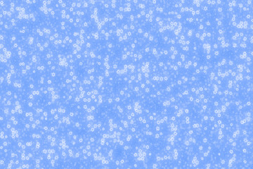 Blue background with snowflakes.