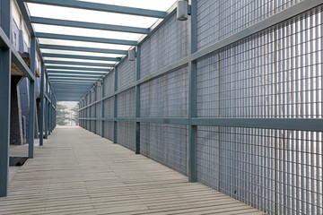 Steel fence passage