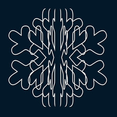 Snowflake with depth
