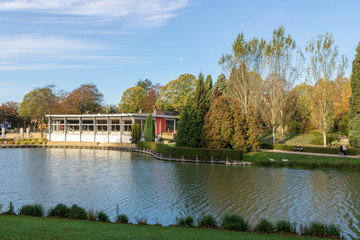 Fototapeta premium Plan d'eau du Parc Barbieux à Roubaix