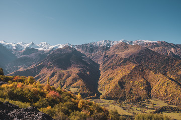 panoramic view of the mountains