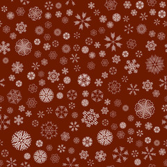 vector winter snow christmas seamless pattern