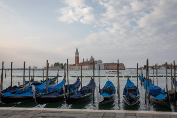 Fototapeta na wymiar Panoramic view of Laguna Veneta of Venice and San Giorgio Maggiore Island