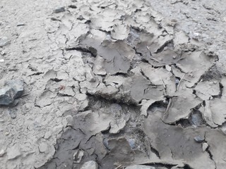 Background of dry ground From destruction of natural resources Description