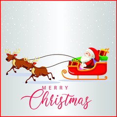 Santa cols carry Gift boxes