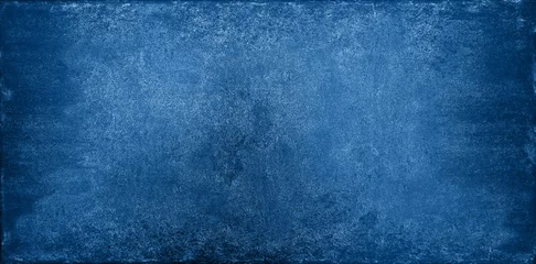 Gordijnen Grunge donkerblauwe steen textuur achtergrond © breakingthewalls