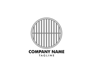 Manhole Cover Logo Template Design