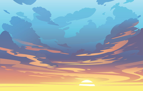 Premium AI Image  Anime Classroom Background without People at Sunset in  The Afternoon Scene