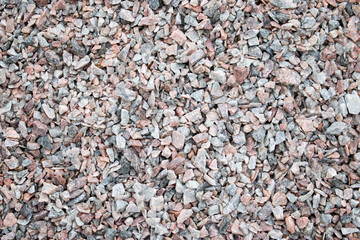 Gravel stones abstract background. Granite gravel for road or building construction. Gravel texture...