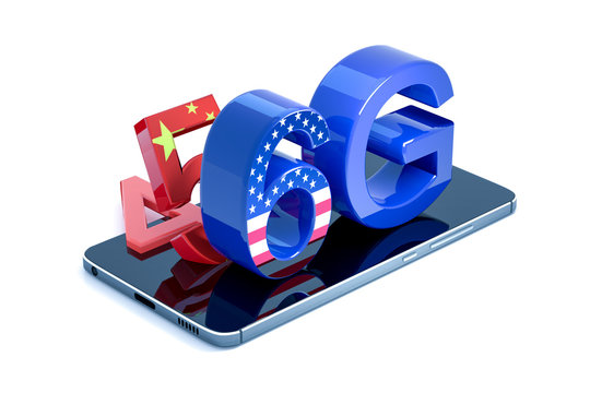 USA is racing ahead in 6G - 3D illustration
