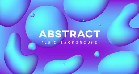 Blue 3d liquid abstract background
