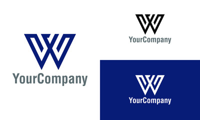 Obraz premium Letter W logo icon design template elements. Simple minimalist template graphic illustration. Creative vector emblem, for icon or design concept.