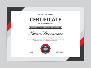 Certificate of Appreciation Template Design - obrazy, fototapety, plakaty