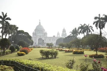 Deurstickers Victoria memorial,Kolkata an old Architectural style © Deep