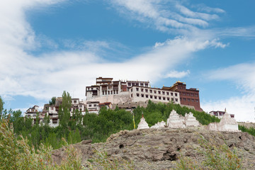 Fototapeta premium Ladakh, India - Jul 10 2019 - Matho Monastery (Matho Gompa) in Ladakh, Jammu and Kashmir, India. The Monastery was originally built in 14th century.