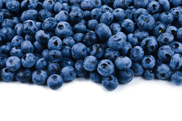 Fresh blueberry background. Texture blueberry berries close up.