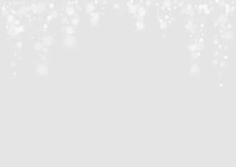Grey Snow Season Texture. Abstract Ice Texture. Fantasy Banner. White Snowfall Glow Pattern. Ice Festive Pattern.