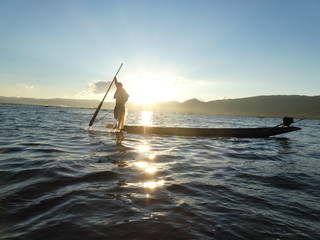 Einbeinruderer, Inle See, Burma