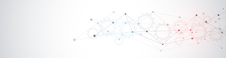 Abstract plexus background with connecting dots and lines. Global network connection, digital technology and communication concept.