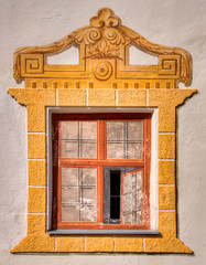 Fenêtre décorée dans le monastère de Stams, Autriche