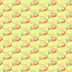 leaves autumn color pattern orange yellow