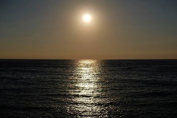 sunset at sea