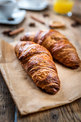 traditional french croissant