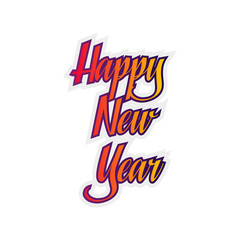 colorful happy new year design