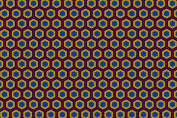 Hexagon shape pattern background - Vector illustration.